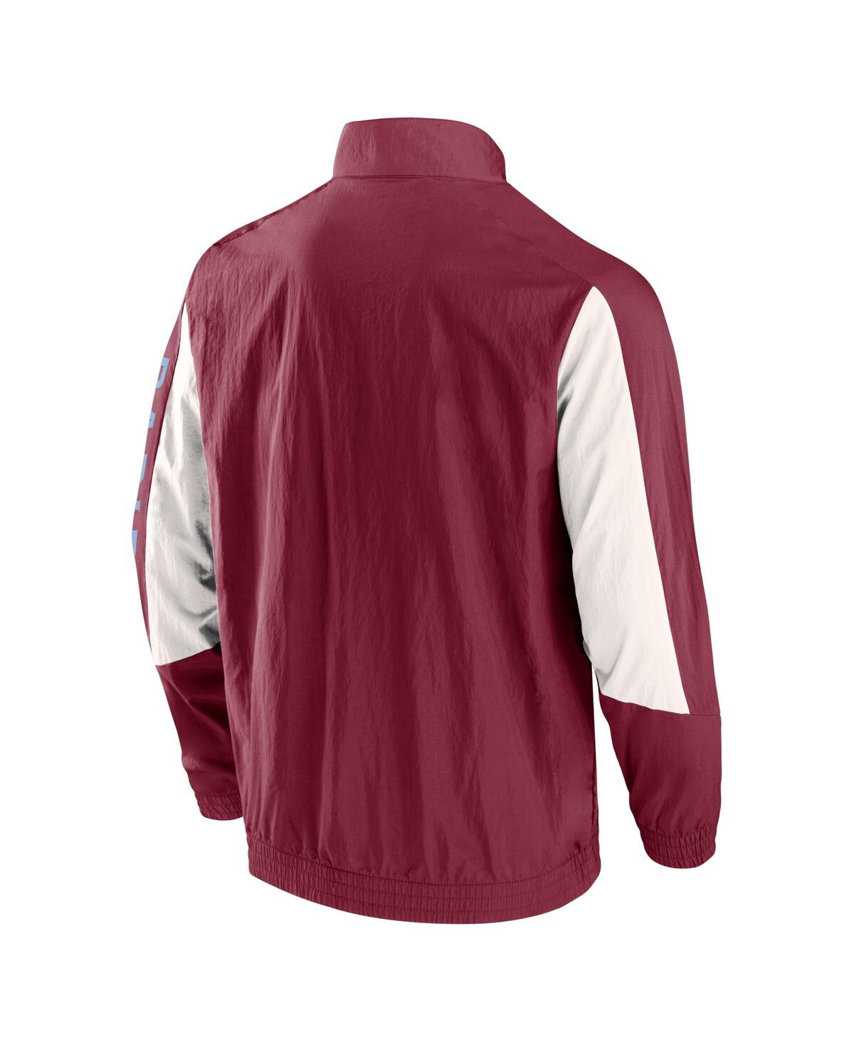 Fanatics Men's Burgundy Colorado Rapids Net Goal Raglan Full-zip Track Jacket In Burgundy