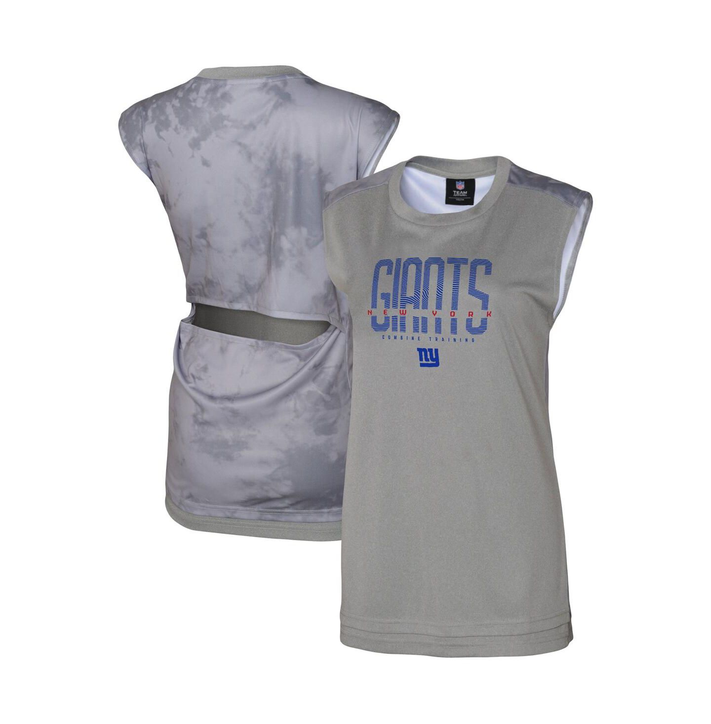 Женский топ Outerstuff Gray New York Giants No Sweat Tank Top — фото 1