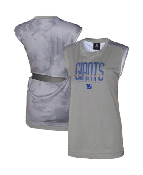 Женский топ Outerstuff Gray New York Giants No Sweat Tank Top