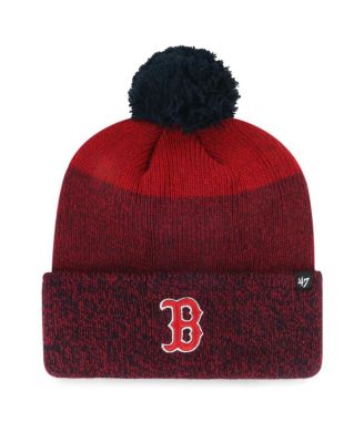 Men's Red Boston Red Sox Darkfreeze Cuffed Knit Hat with Pom