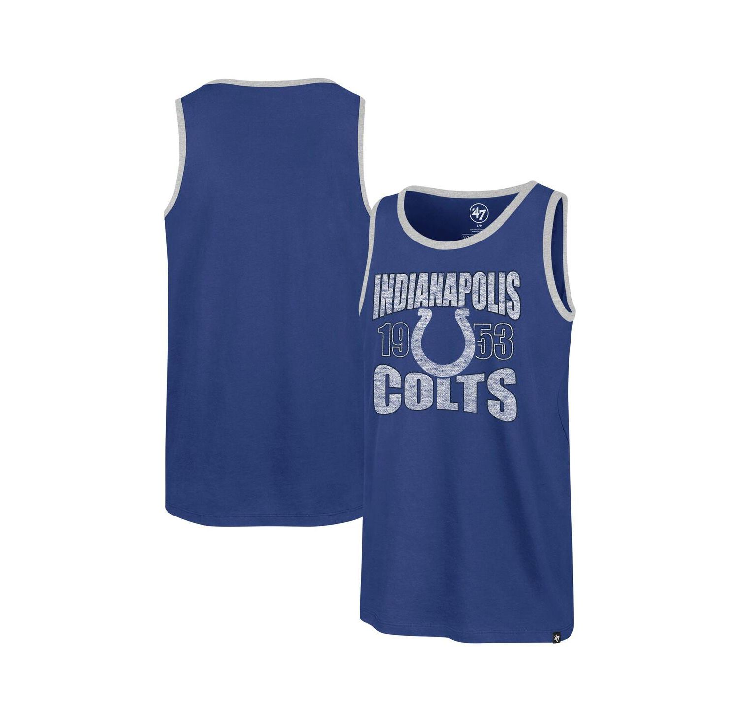 Men's Royal Indianapolis Colts Upload Franklin Tank Top