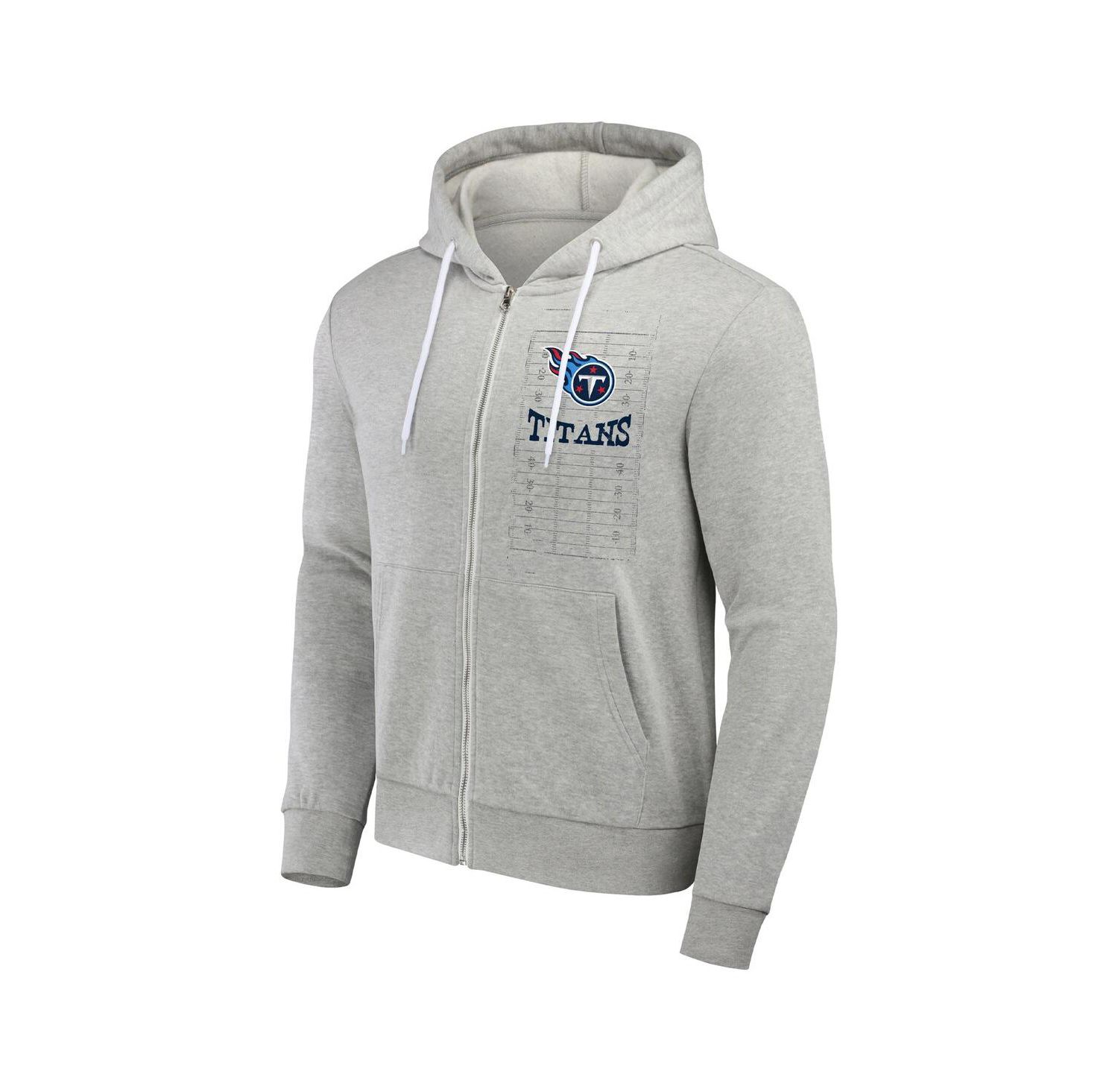 NFL x Darius Rucker Collection by Men's Heather Gray Tennessee Titans Domestic Full-Zip Hoodie
