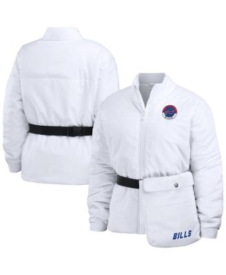 Women's White Buffalo Bills Packaway Full-Zip Puffer Jacket