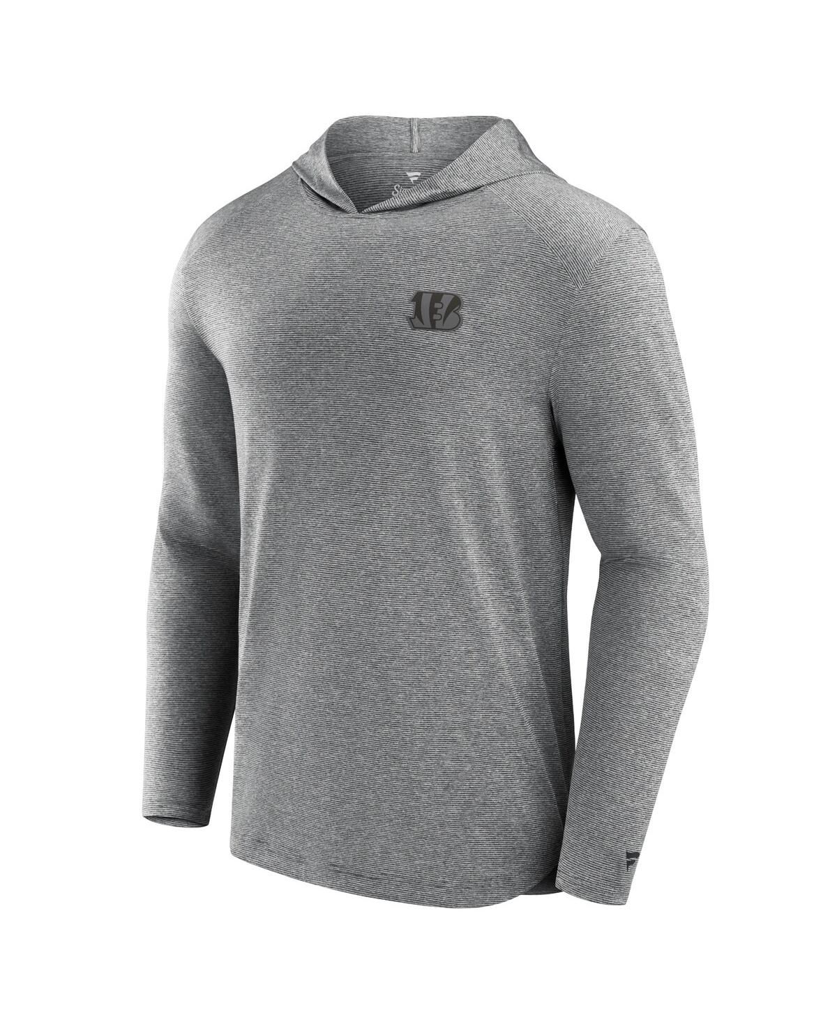 Fanatics Men'sCincinnati Bengals Front Office Tech Lightweight Hoodie T-Shirt - Gray