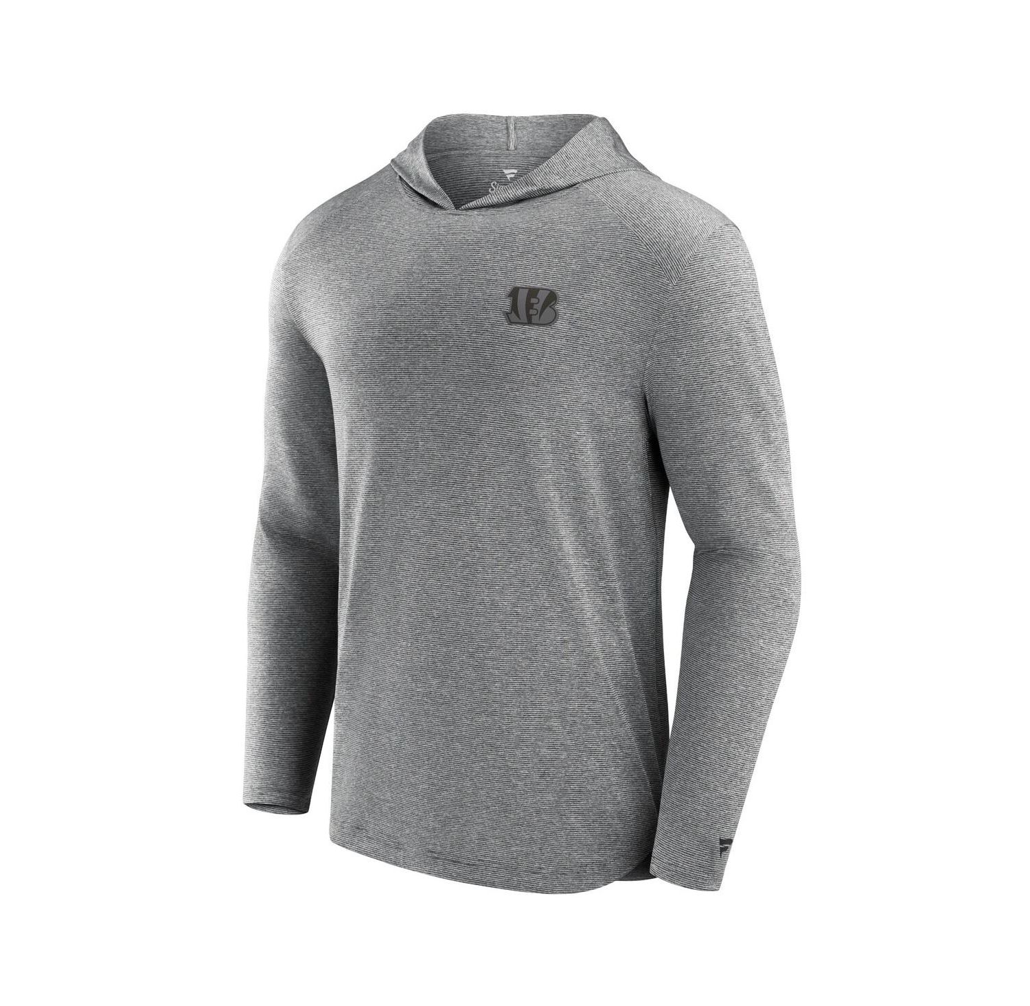 Men's Gray Cincinnati Bengals Front Office Tech Lightweight Hoodie T-Shirt