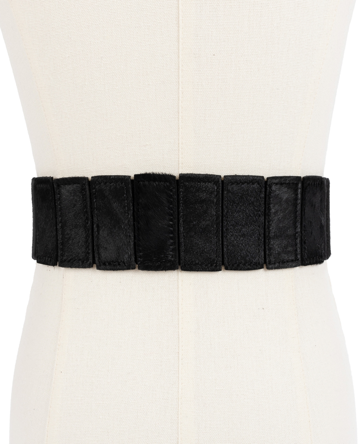 Michael Michael Kors Women's Wide Calf Hair Leather Belt