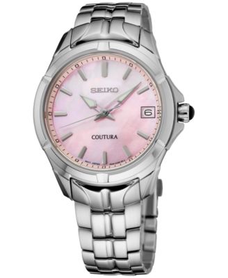 Seiko - Women's Coutura Stainless Steel Bracelet Watch 34mm