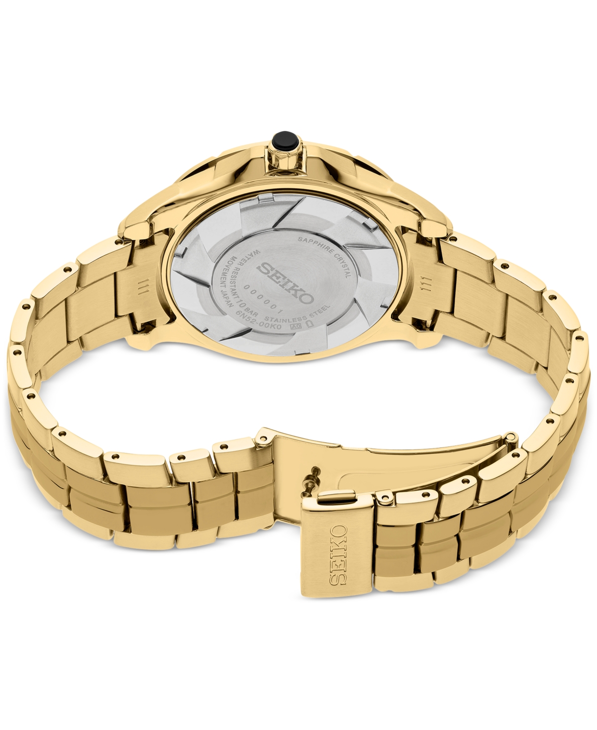 Seiko Men's Coutura Gold-tone Stainless Steel Bracelet Watch 41mm In Black