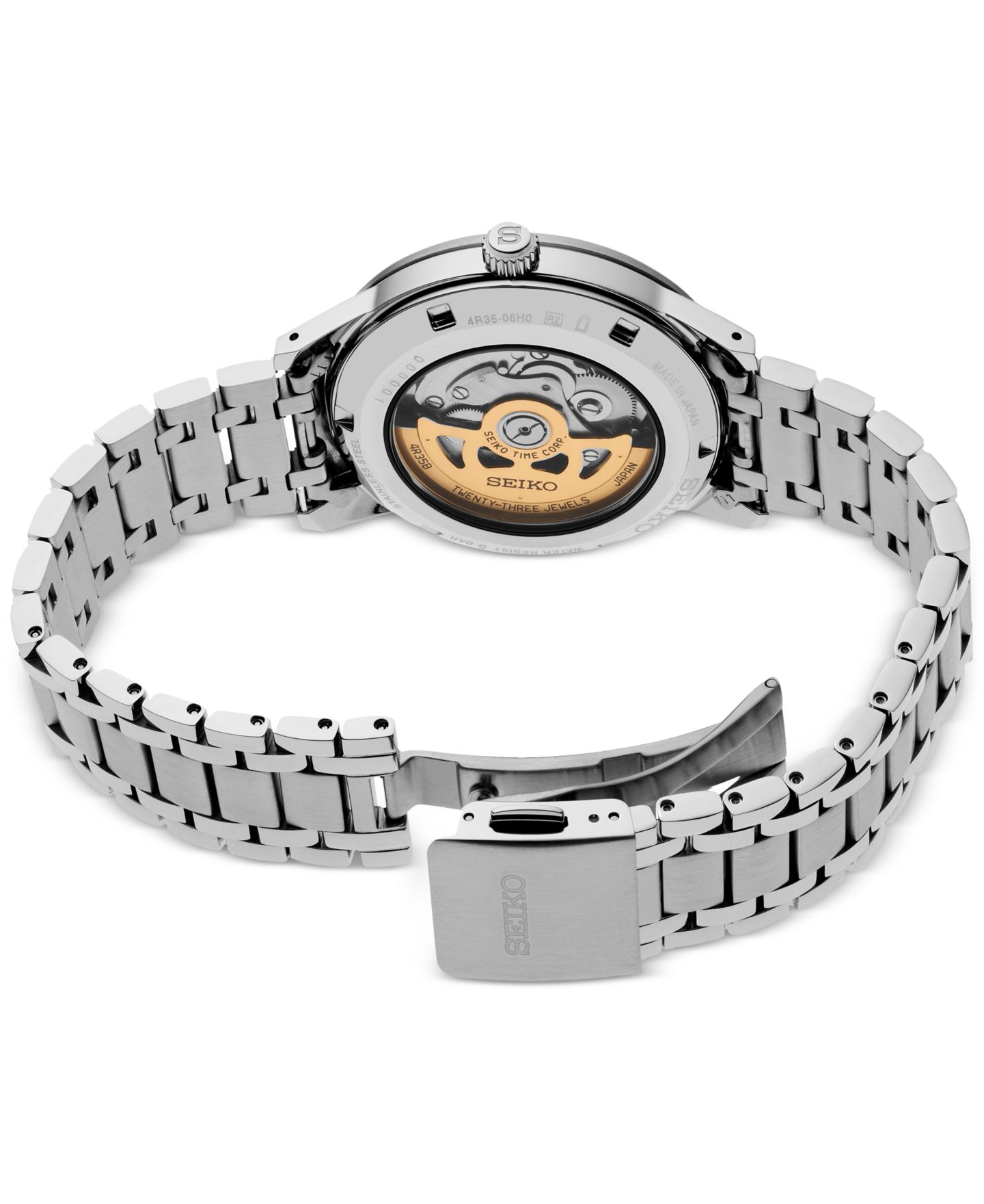 Мужские часы Seiko Automatic Presage Style 60s Stainless Steel Bracelet Watch 40mm — фото 3
