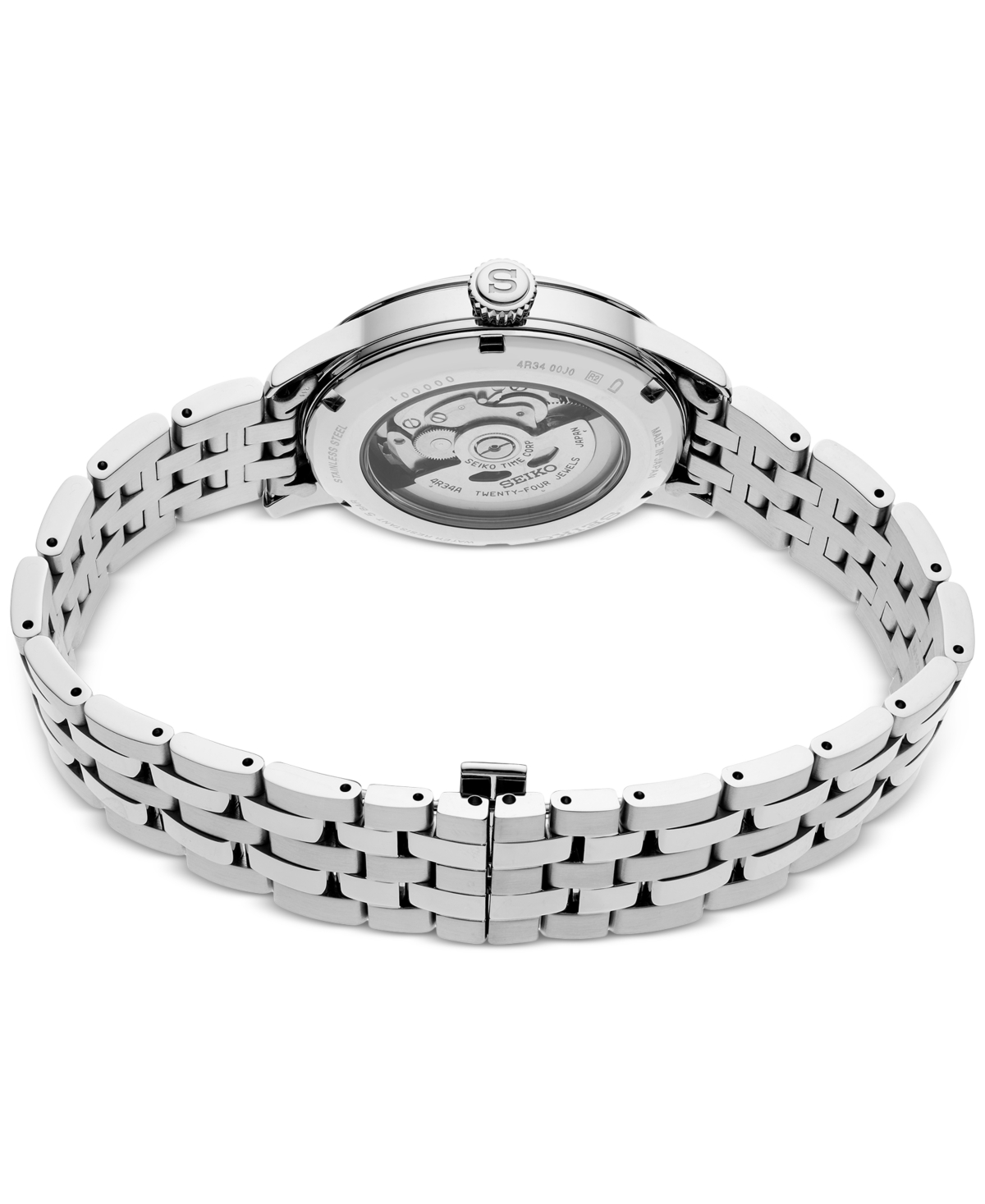 Seiko Men's Automatic Presage Cocktail Time Stainless Steel Bracelet Watch 40mm In Light Blue