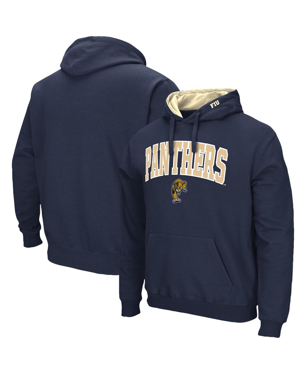 Colosseum Men's Navy Longwood Lancers Isle Pullover Hoodie In Navy