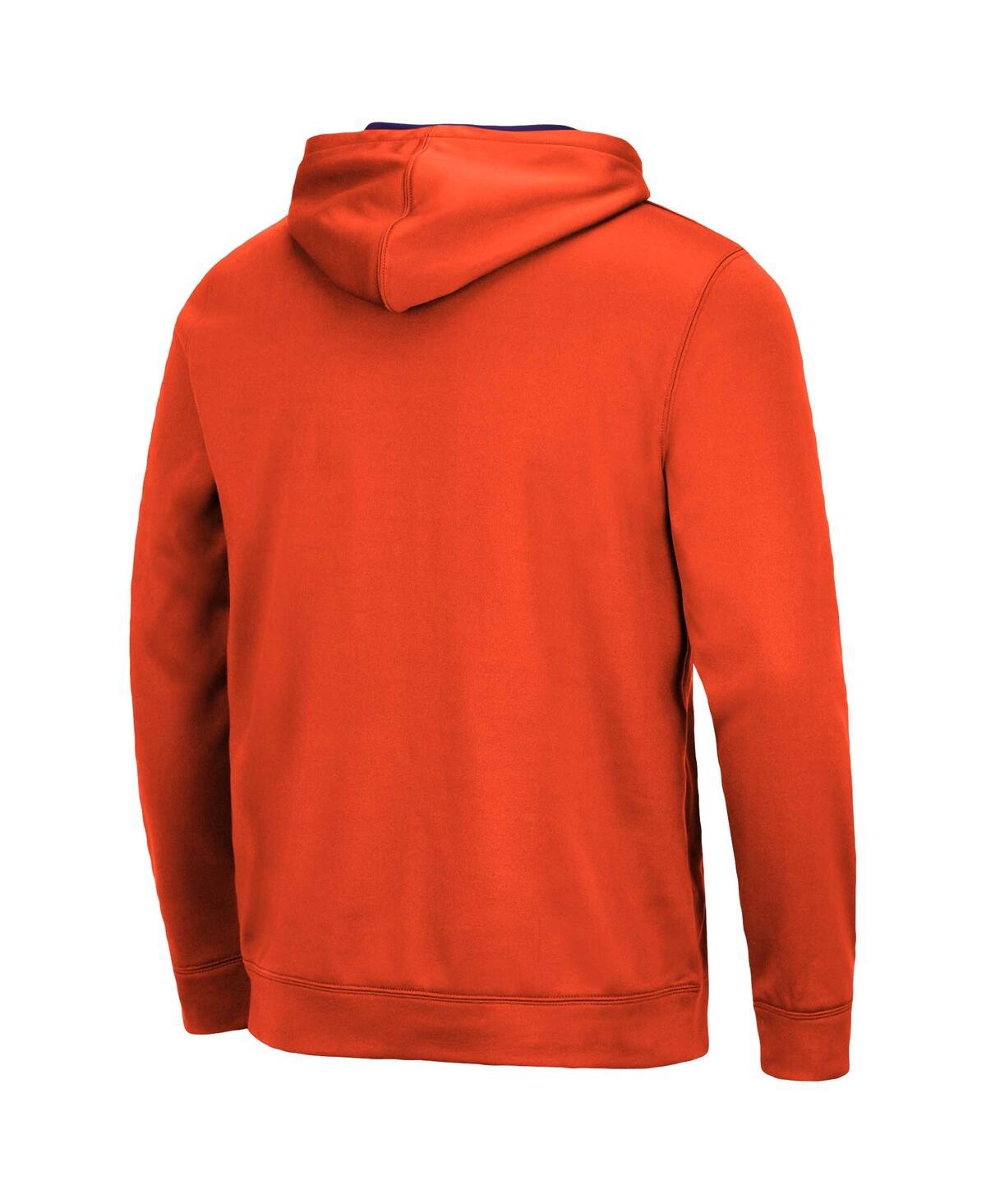 Colosseum Men's Clemson Tigers Resistance Pullover Hoodie In Orange