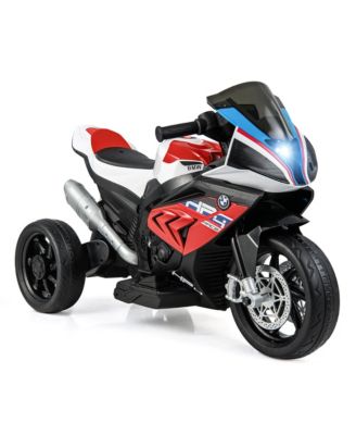 12V Kids Ride on Motorcycle Licensed BMW 3 Wheels Electric Toy w/ Light & Music Red