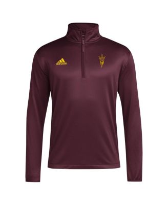 Men's Maroon Arizona State Sun Devils Coaches Sideline Quarter-Zip Top