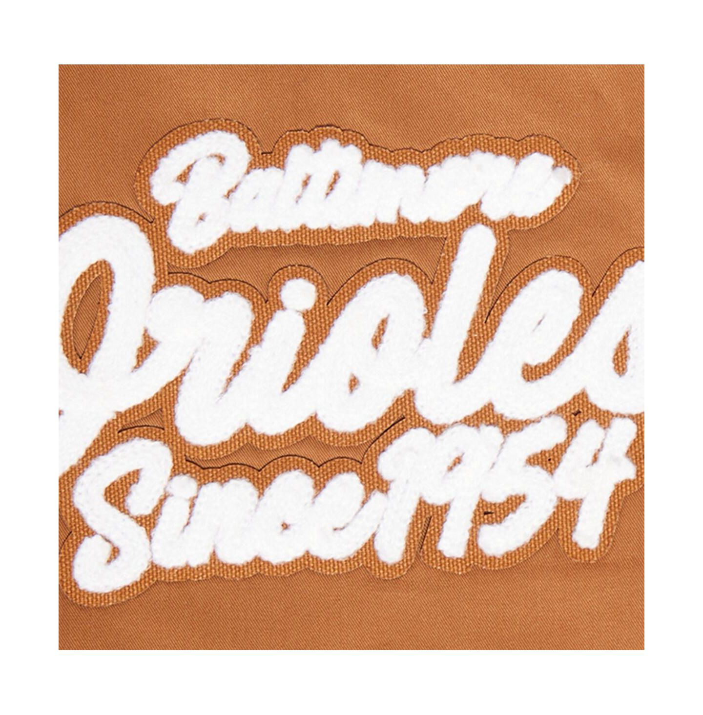 Мужская куртка Pro Standard Brown Baltimore Orioles Paint The City Twill Full-Zip — фото 4