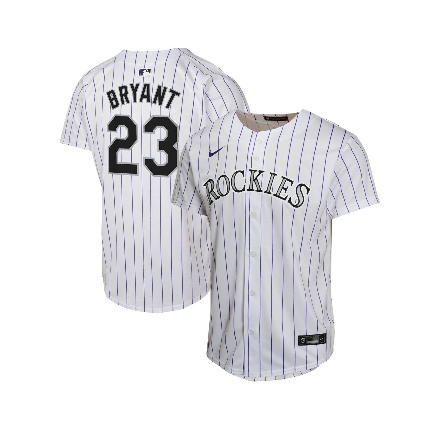 Big Boys and Girls Kris Bryant White Colorado Rockies Home Game Player Jersey
