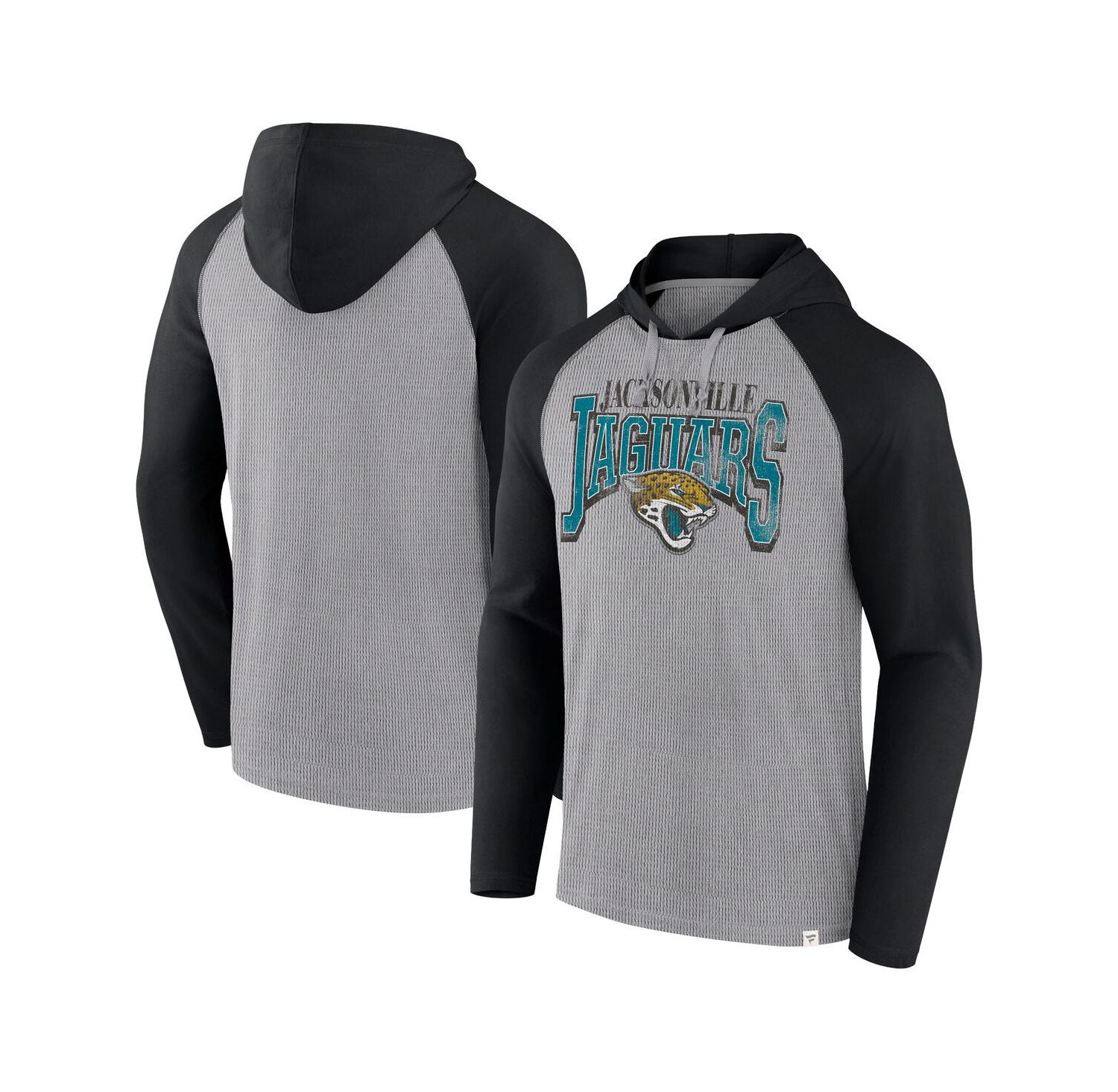 Men's Gray Jacksonville Jaguars Under Center Long Sleeve Hoodie T-Shirt