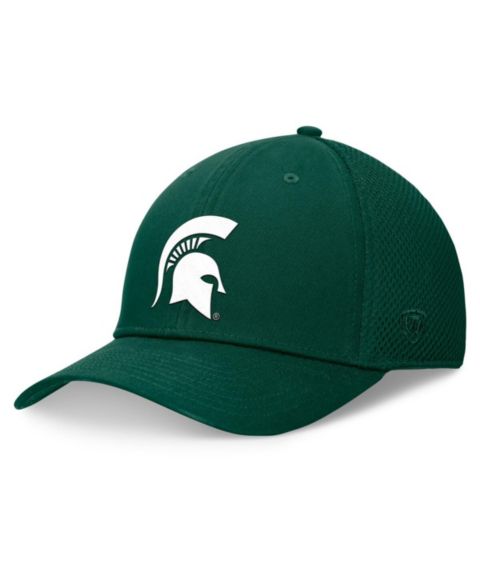 Мужская кепка Top of the World Green Michigan State Spartans Spacer Flex Hat