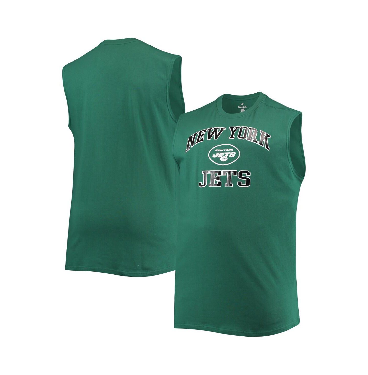 Мужской топ Profile Green New York Jets Big & Tall Muscle — фото 1