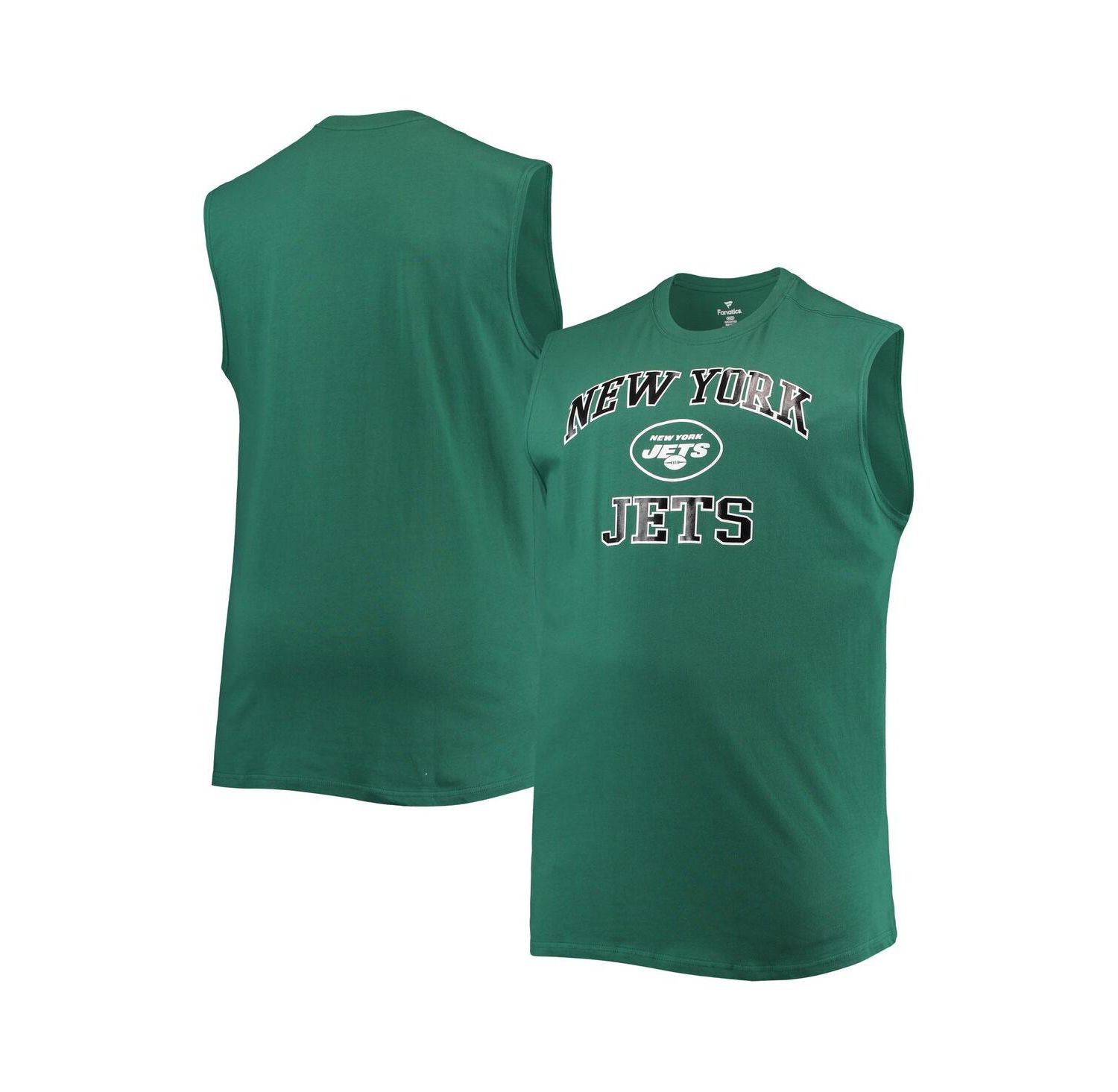 Men's Green New York Jets Big & Tall Muscle Tank Top