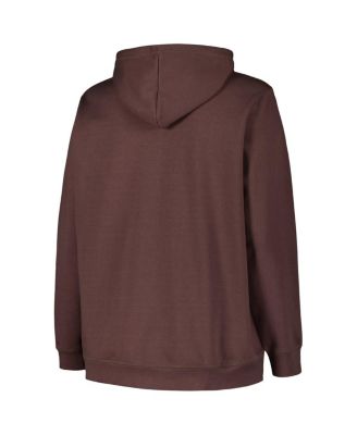 Women's Plus Size Brown Cleveland Browns Kennedy Pullover Hoodie