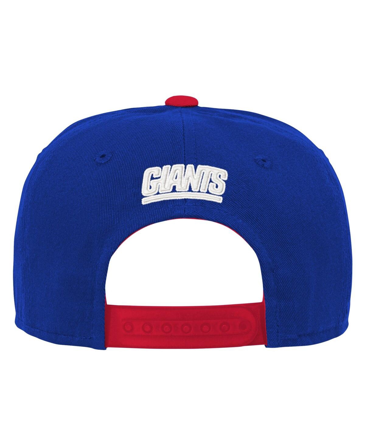 Outerstuff Big Boys And Girls Royal New York Giants Team Pre-curved Adjustable Hat In Royal