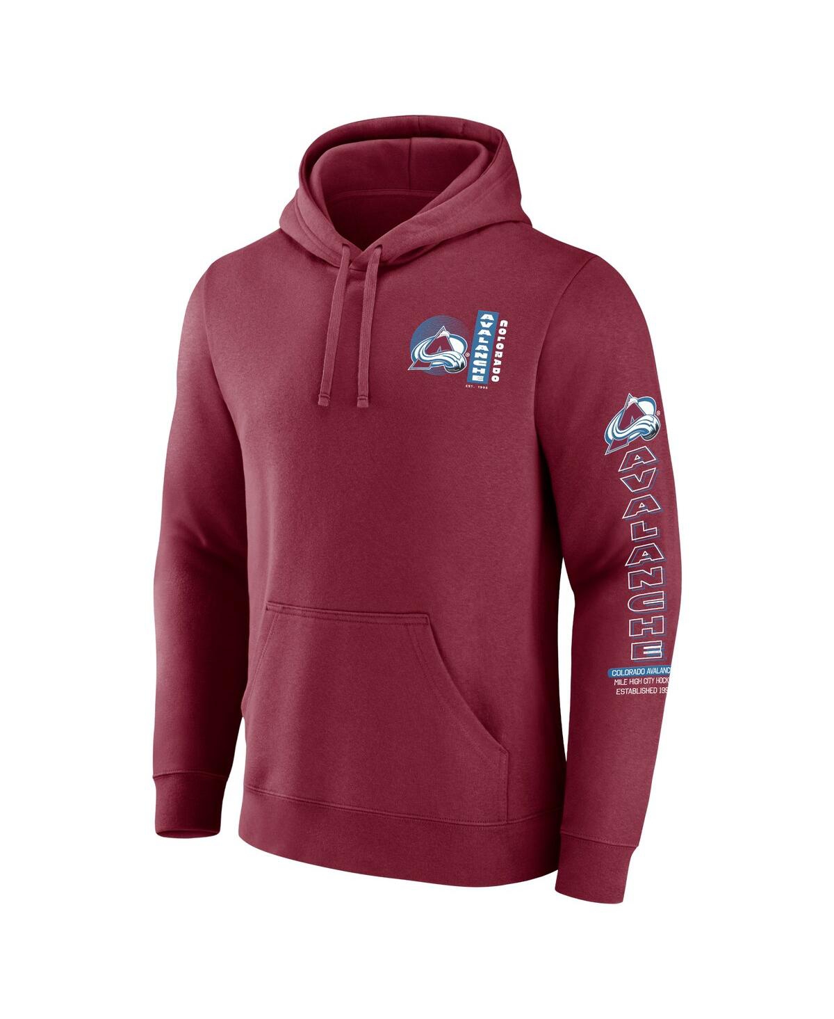Fanatics Men'sColorado Avalanche Revolution Pullover Hoodie - Burgundy