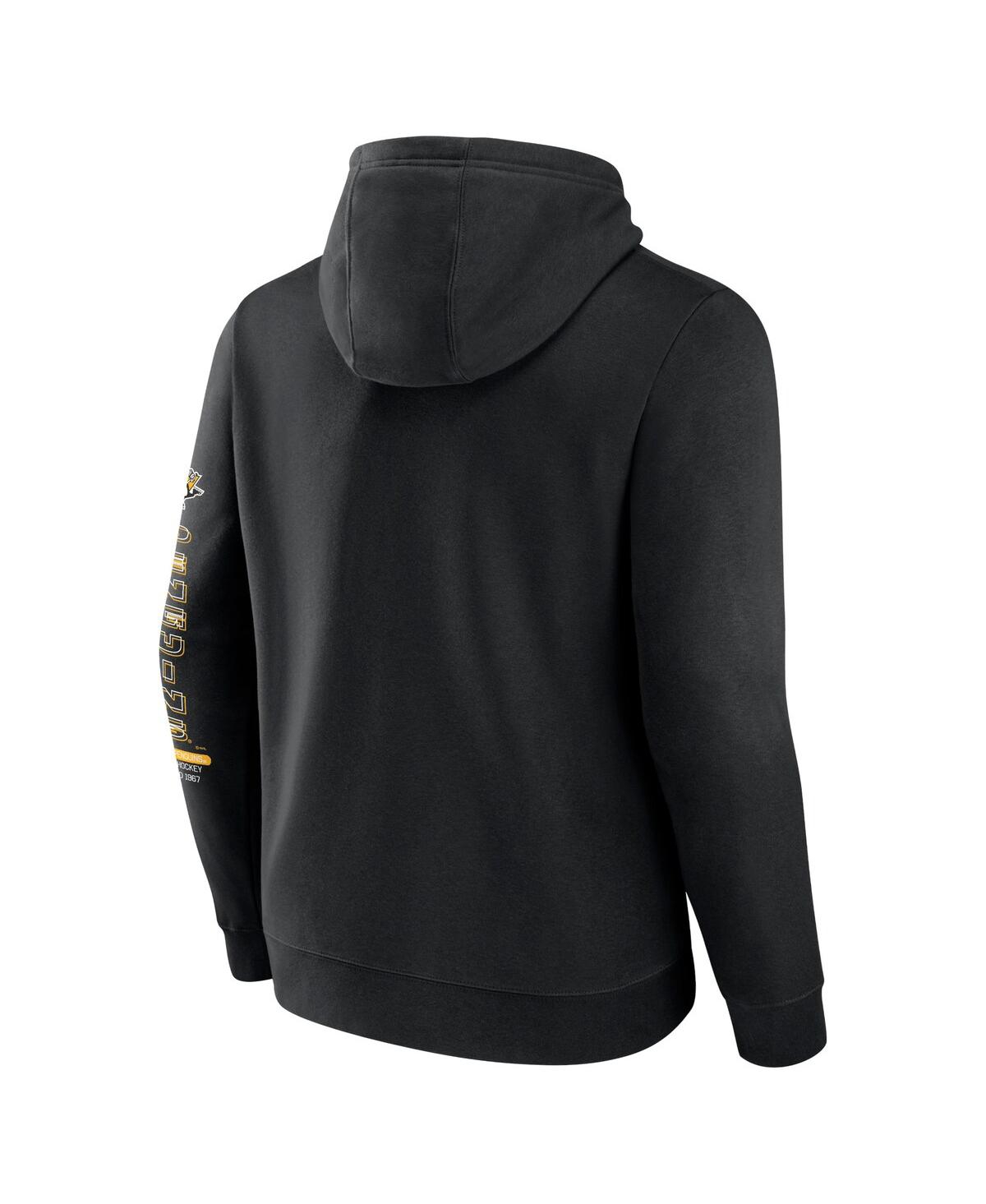 Fanatics Men'sPittsburgh Penguins Revolution Pullover Hoodie - Black
