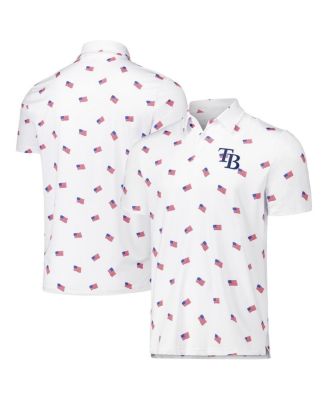 Men's White Tampa Bay Rays Americana Polo