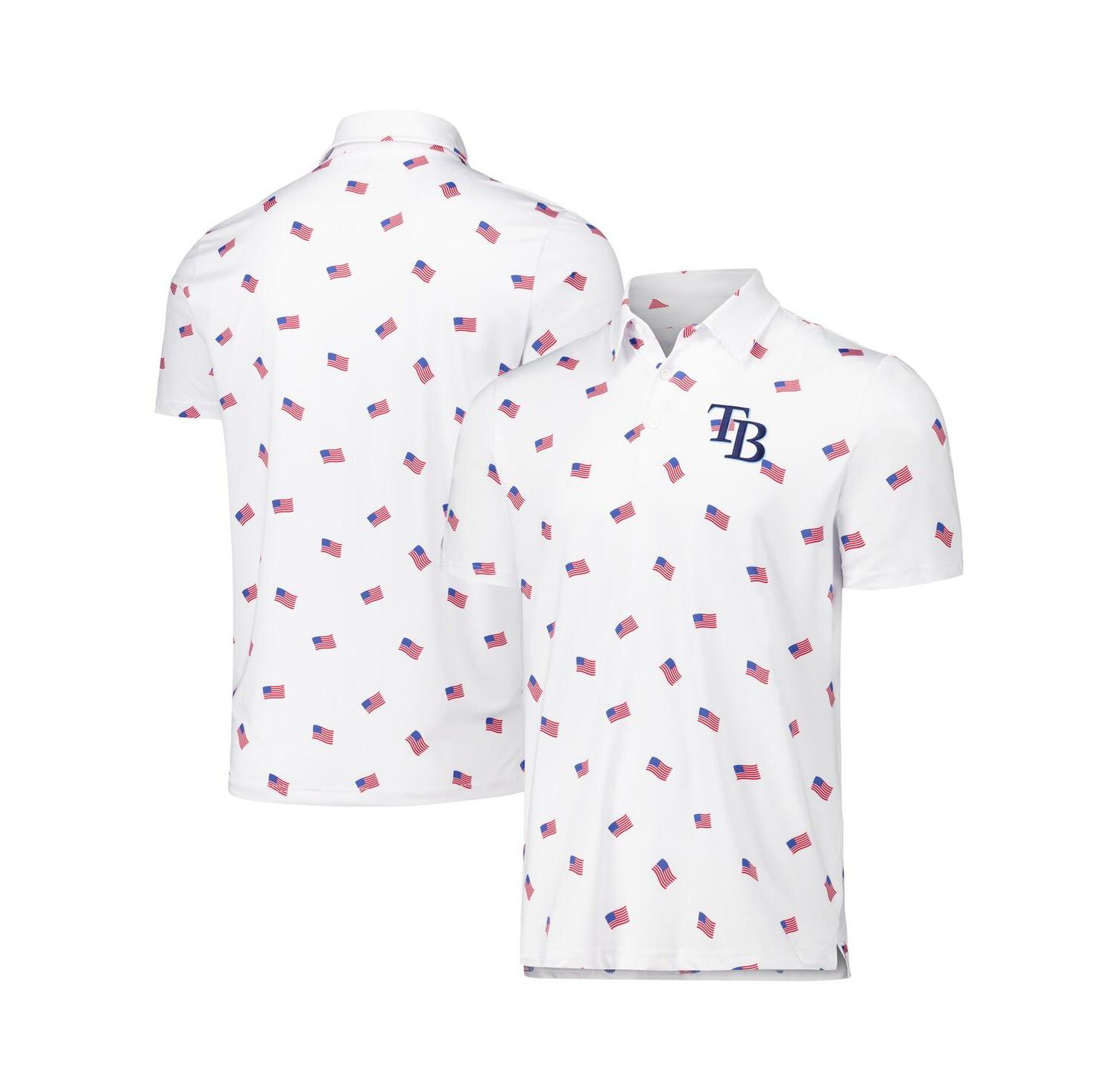 Men's White Tampa Bay Rays Americana Polo