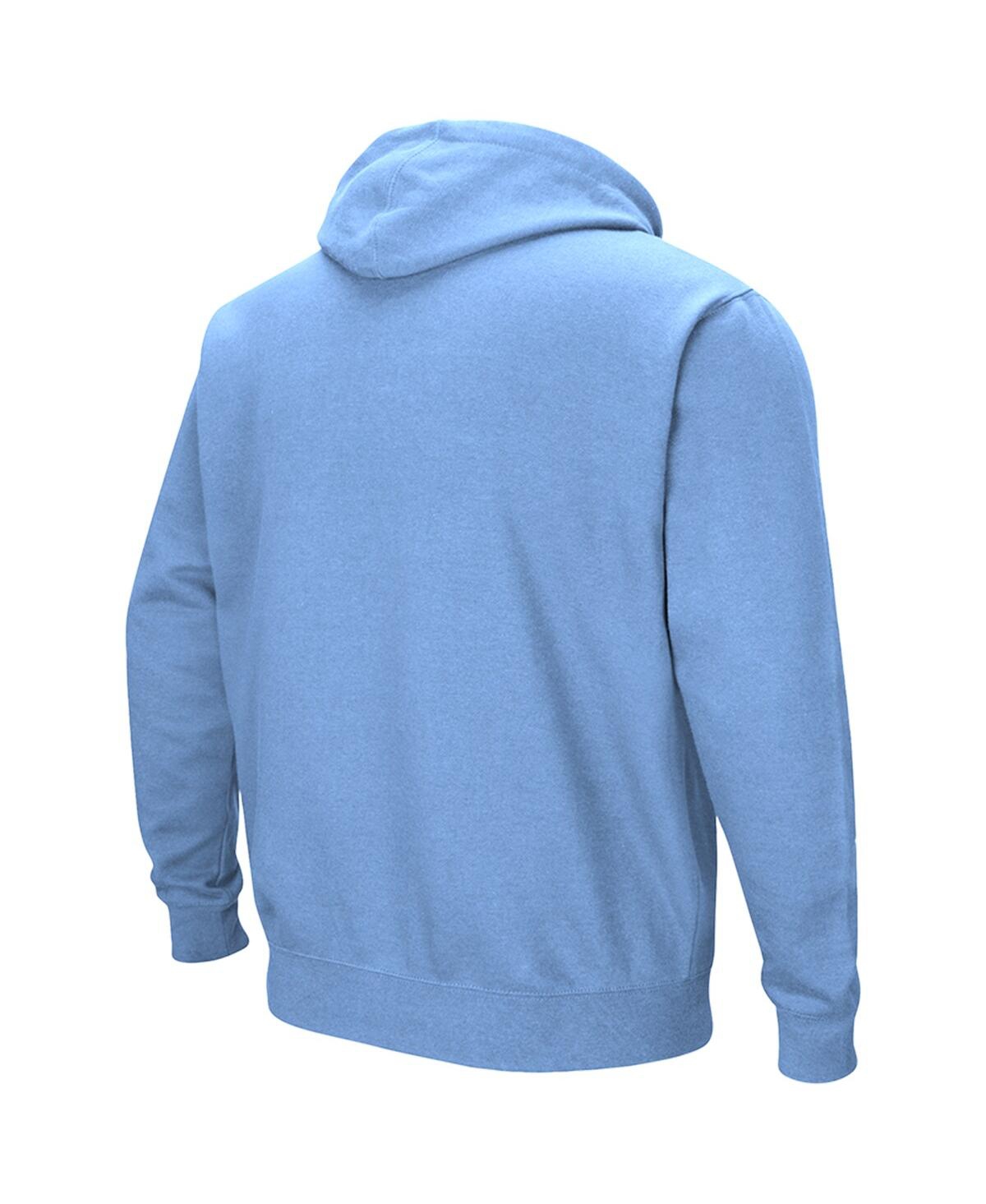 Colosseum Men's Light Blue Rhode Island Rams Arch & Logo 3.0 Pullover Hoodie In Light Blue