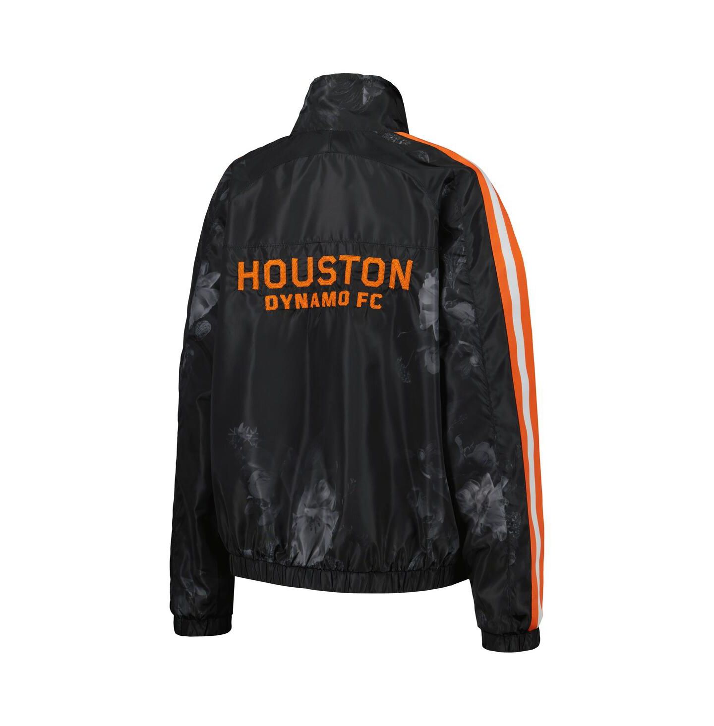Женская куртка The Wild Collective Black Houston Dynamo FC Full-Zip Track Jacket — фото 3