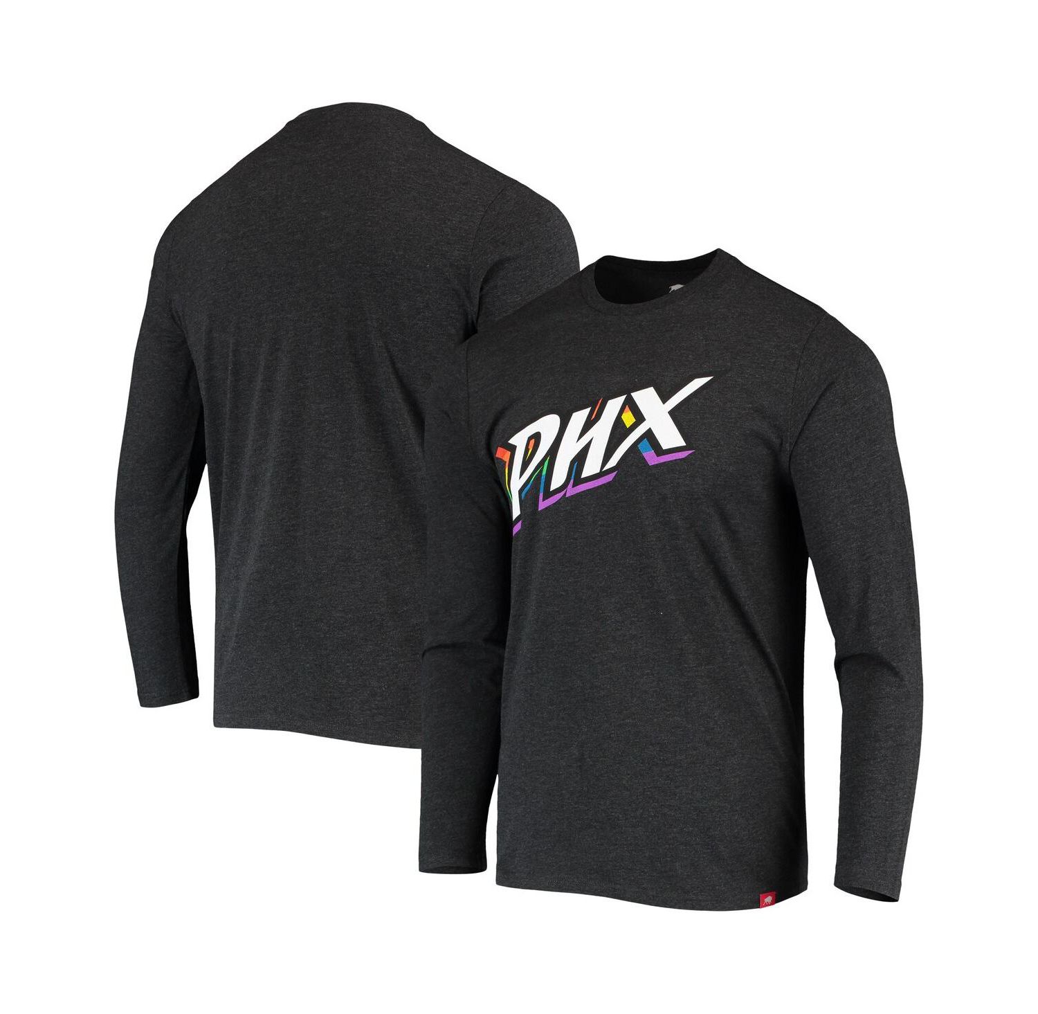 Men's and Women's Heathered Black Phoenix Mercury Pride Tri-Blend Long Sleeve T-Shirt
