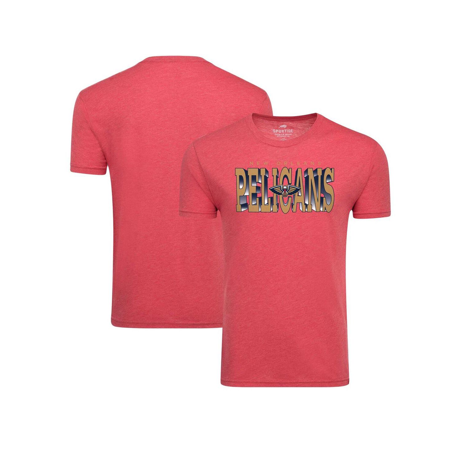 Men's Red New Orleans Pelicans Comfy Tri-Blend T-Shirt