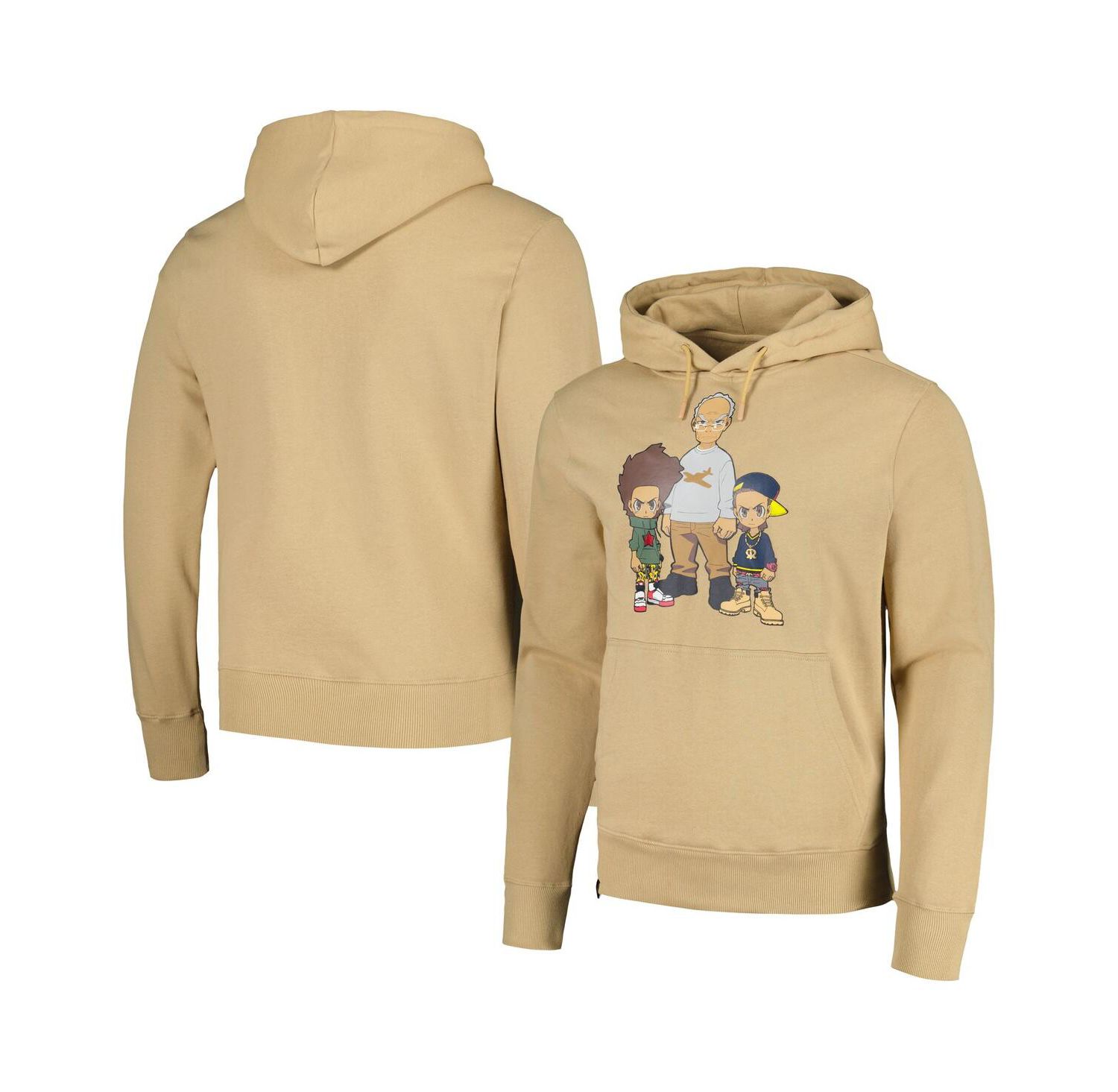 Men's and Women's Tan The Boondocks Family Pullover Hoodie
