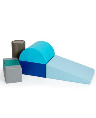 6 Piece Climb Crawl Play Set Indoor Kids Toddler Baby Safe Soft Foam Blocks Toys