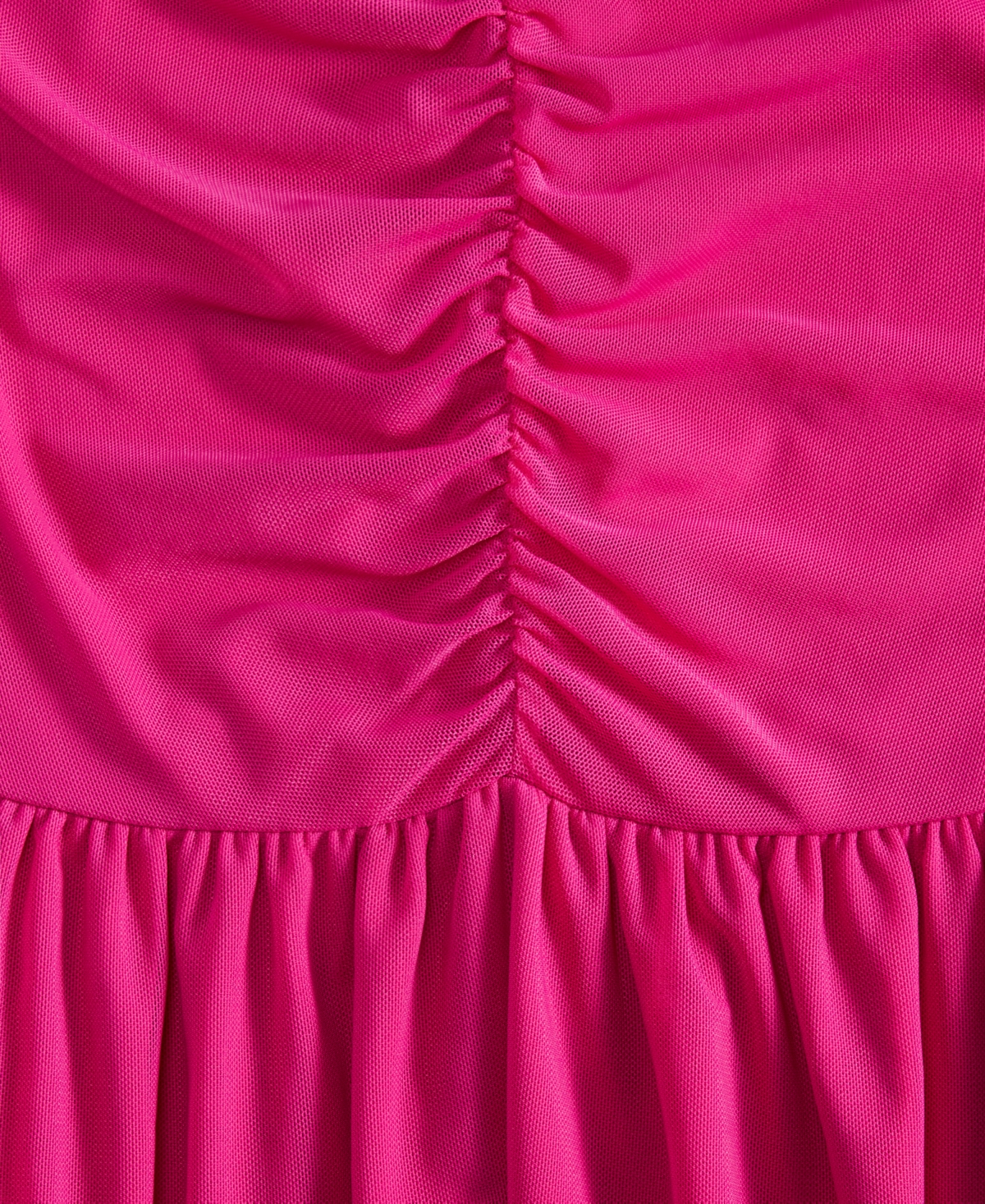 On 34th Women's Ruched-mesh Midi Dress, Created For Macy's In Magenta Mo