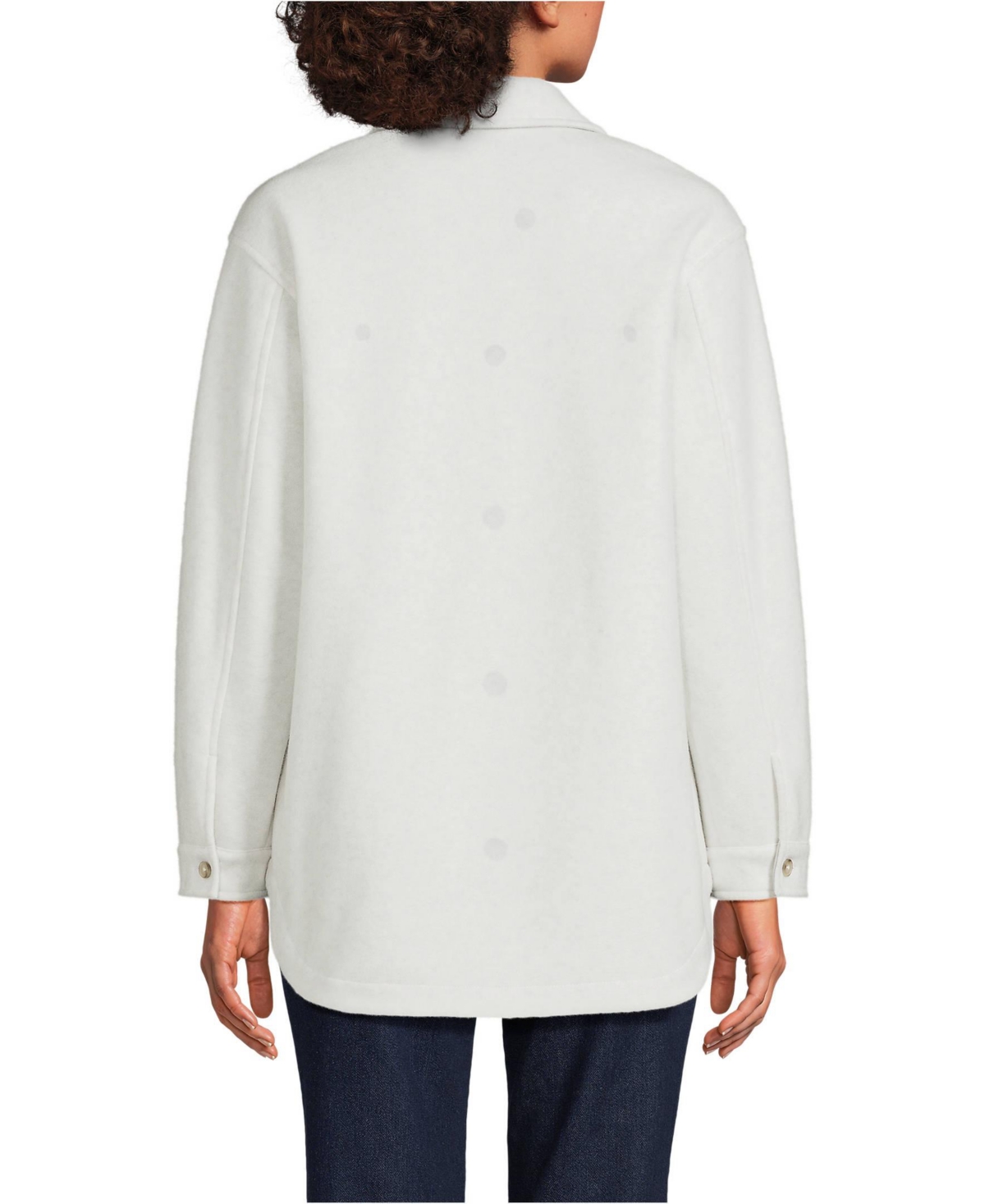Lands' End Women's Luxe Fleece Shirt Jacket