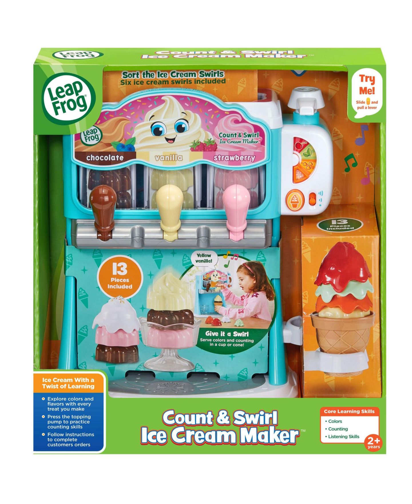 Детский игровой набор VTech LeapFrog Count Swirl Ice Cream Maker — фото 3