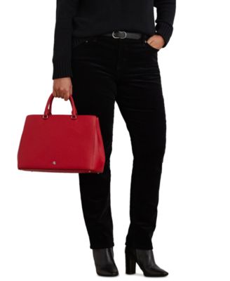 Crosshatch Leather Large Hanna Satchel