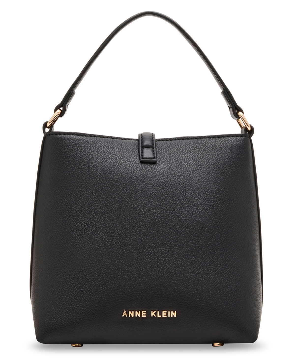 Anne Klein Women's Sculpted Buckle Bucket Bag