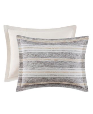 Oasis Oversized Chenille Jacquard Striped 9-Pc. Comforter Set, King/California King