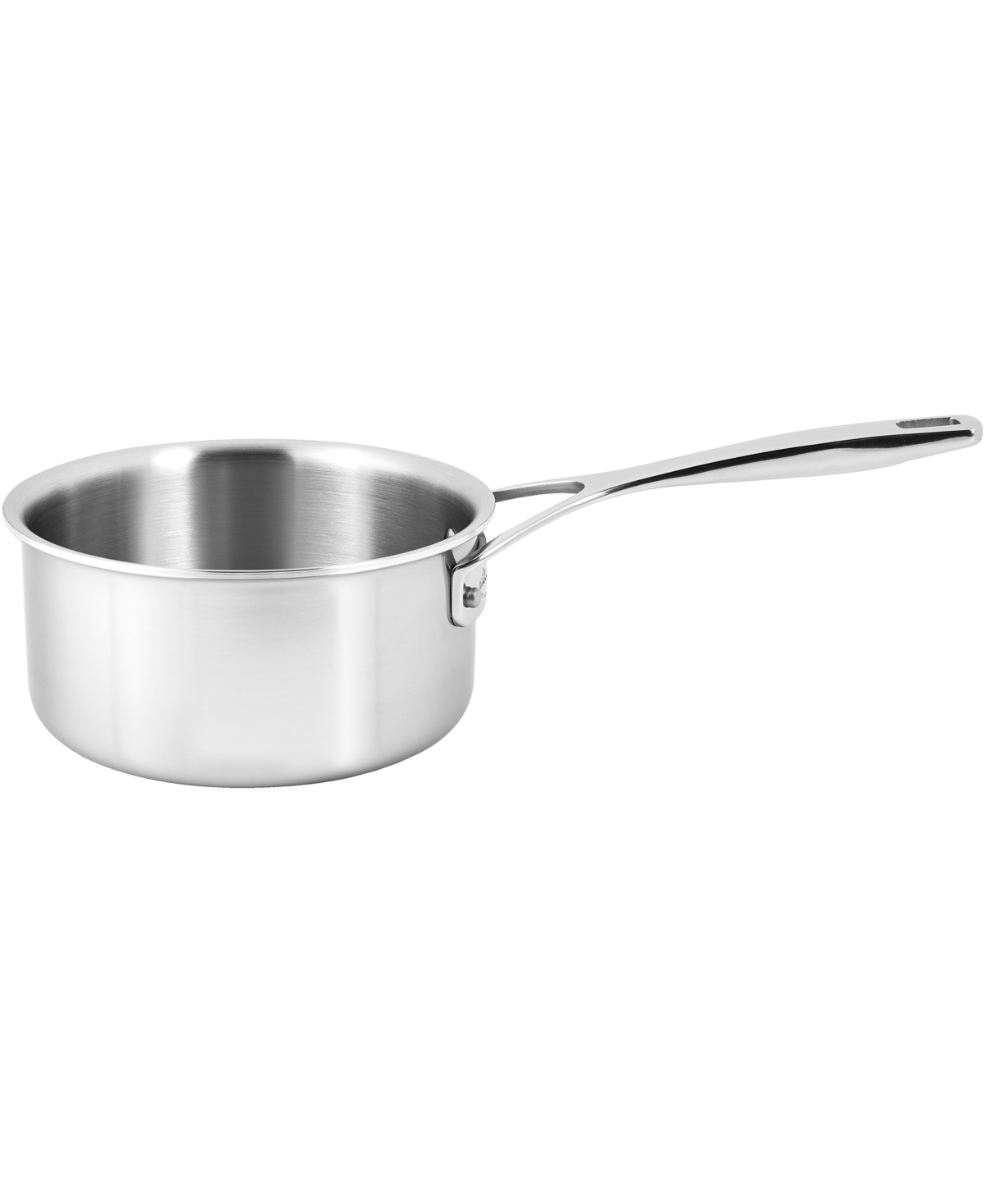 Demeyere Essential 5-ply 1.5qt Stainless Steel Saucepan With Lid In Silver