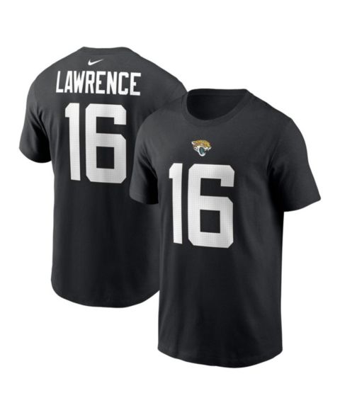 Мужская футболка Nike Trevor Lawrence Jacksonville Jaguars Player Name & Number, цвет: Чёрный