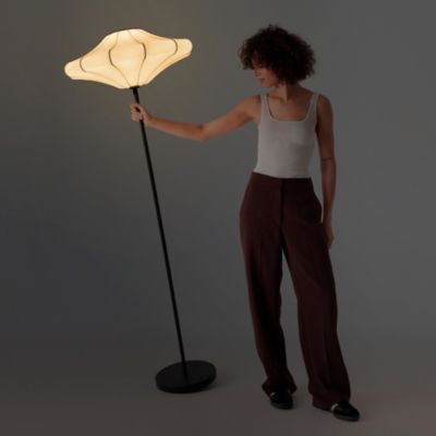 Atlas 67" Modern LED Floor Lamp with Resin Shade
