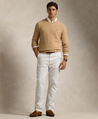 Men's Textured Cotton Crewneck Sweater