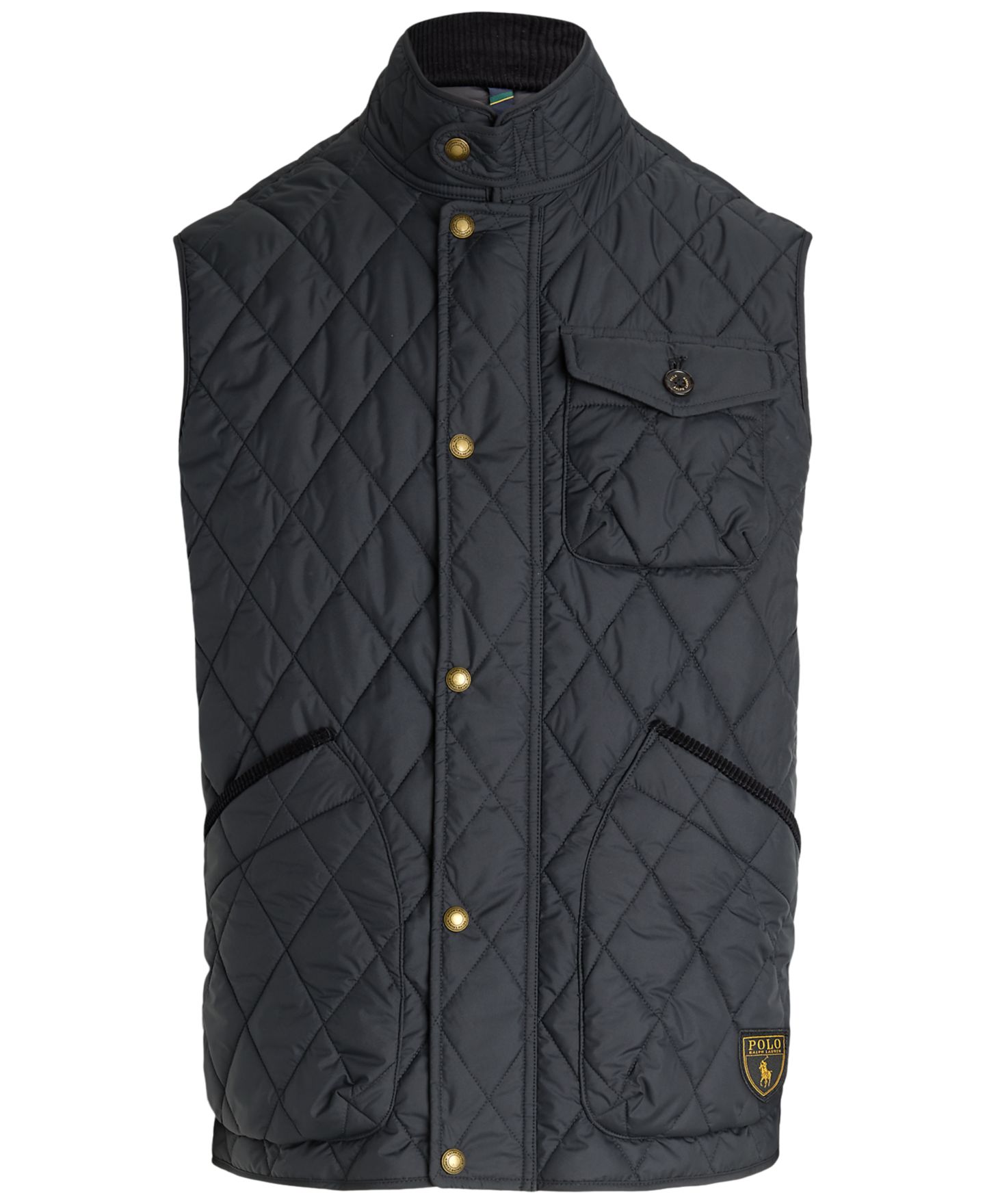 Мужской жилет Polo Ralph Lauren The Beaton Quilted Utility Vest, цвет: Чёрный — фото 5