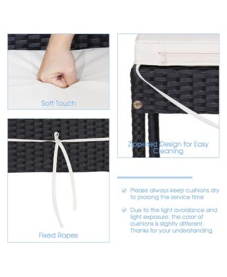 5 Pieces Patio Acacia Wood Dining Set