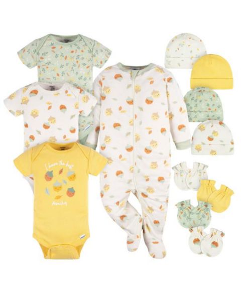 Набор для новорождённой Gerber Essentials Acorns, 12 предметов