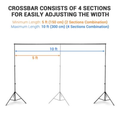 7x10Ft Backdrop Support Stand Kit Non-woven Backdrop Green Photography Video